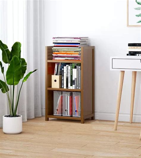 3-Tier Bamboo Shelf (40x80cm, DIY Rack)- Brown – House of quirk