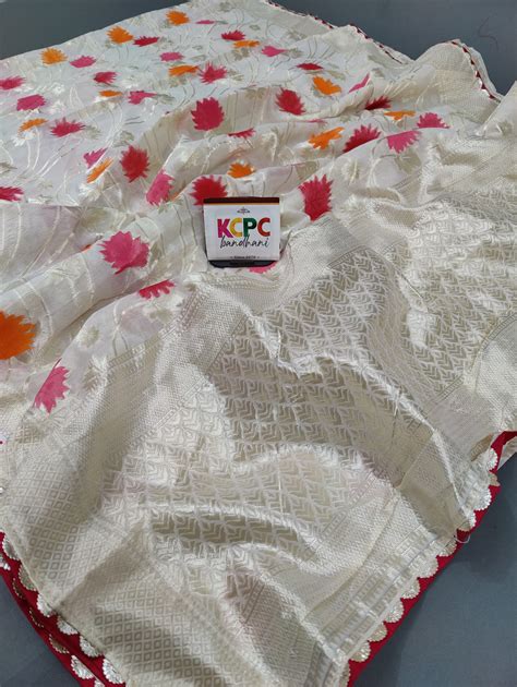 New Khaddi Silk with Kashmiri Weaving saree – KcPc Bandhani