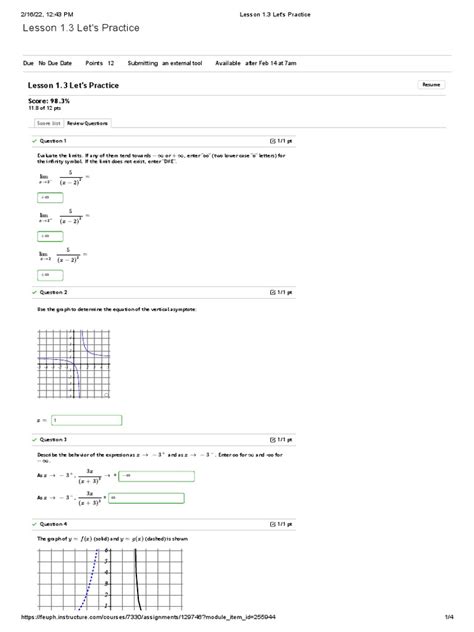 Practice and Homework Lesson 1.3 Answer 的图像结果