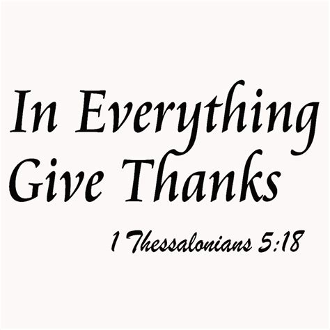 In Everything Give Thanks Wall Decal