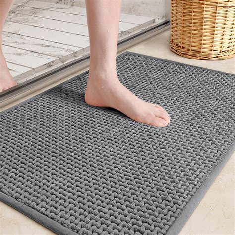 Amazon.com: Color&Geometry Standard Sized Bathroom Rugs Upgraded Denser ...