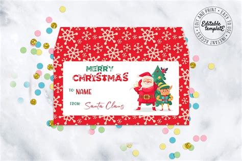 Christmas Money Holder Template Gift Money Envelope Christmas Cash ...