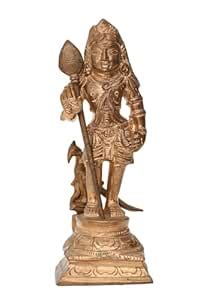 Buy Poompuhar Handcrafted Bronze Antique Finish Balamurugan Idol ...