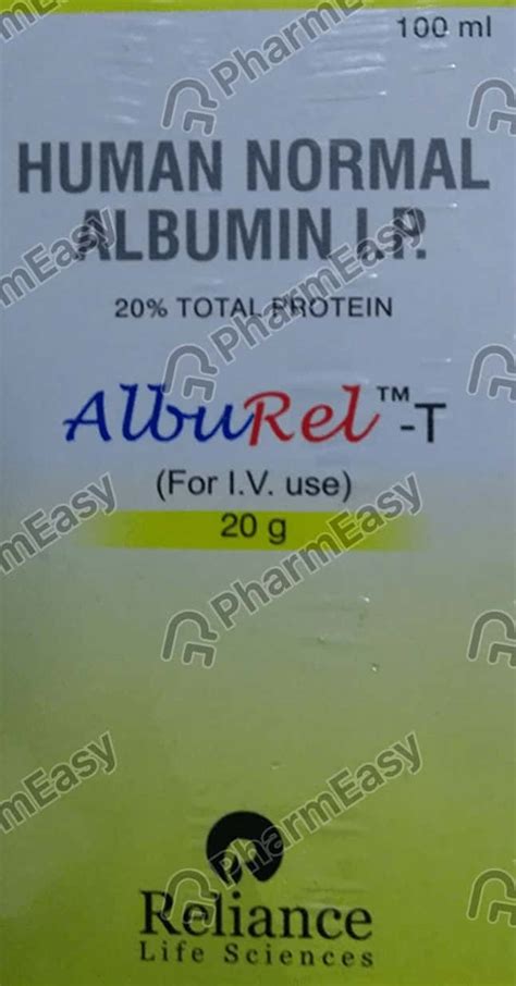 Alburel T 20 G Infusion (100): Uses, Side Effects, Price & Dosage ...