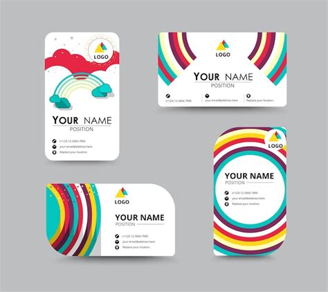 Business contact card | Premium Vector