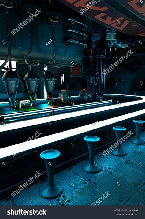 Representación 3D de un interior de: ilustración de stock 2221895907 ...