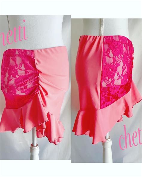 ピンク ️ピンクレースフリルスカート G-69 | chetti ☆ベリーダンス ☆オリエンタル ☆レッスン ☆舞台