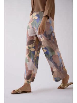 Buy Basanti Kapde aur Koffee Multi-Color Wide Leg Printed Palazzo Online