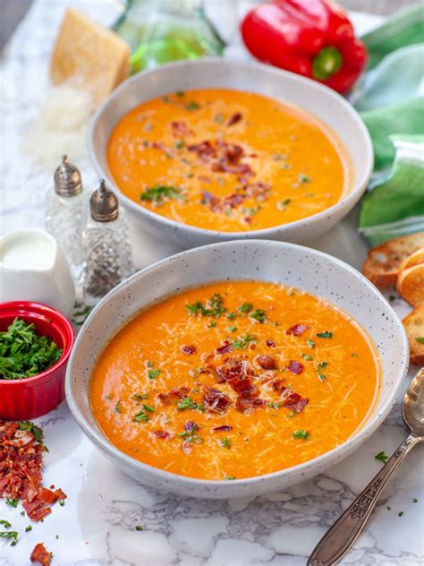 Smoky Roasted Red Pepper Bisque (video) - Tatyanas Everyday Food