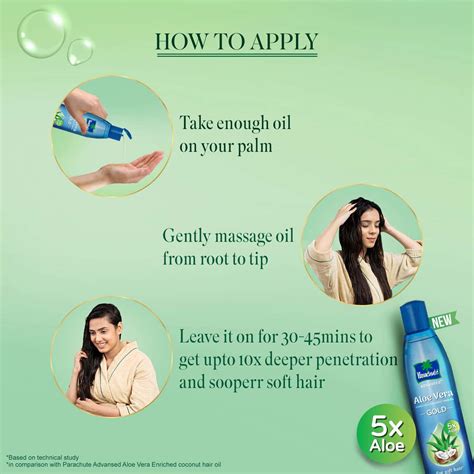 Buy PARACHUTE ADVANSED ALOE VERA ENRICHED COCONUT HAIR OIL GOLD | 5X ...