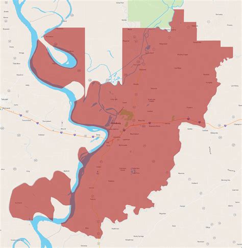 Mississippi Warren County - AtlasBig.com