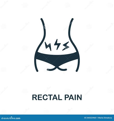 Rectal Pain Flat Icon. Colored Element Sign from Body Ache Collection. Flat Rectal Pain Icon ...