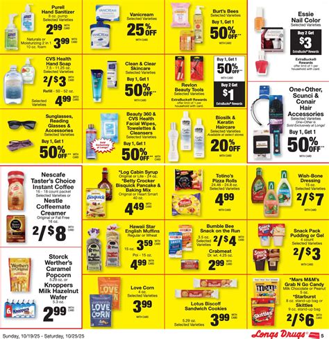 Longs Weekly Ad Sale October 19 – October 25, 2025