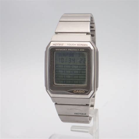A/え07309/CASIO カシオ/ホットビズ/メモリープロテクト200/クオーツ/メンズ腕時計/タッチスクリーン/デジタル/VDB ...