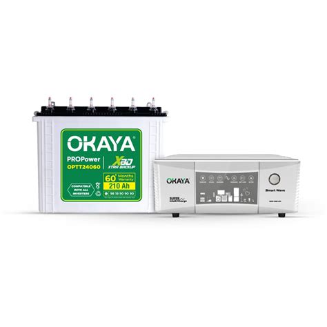 Okaya Inverter & Battery Combo (Smart Wave QSW 1365 Quasi Sine Wave ...