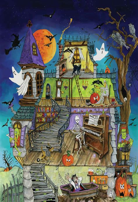 Spooky Halloween , 100 Pieces, Vermont Christmas Company | Puzzle Warehouse