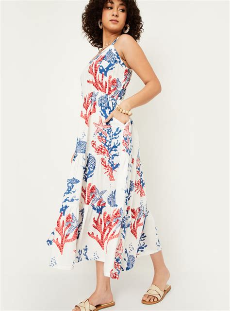 Buy Kalki x Max Women Printed Tiered Dress Online at just Rs. 1299.0 ...