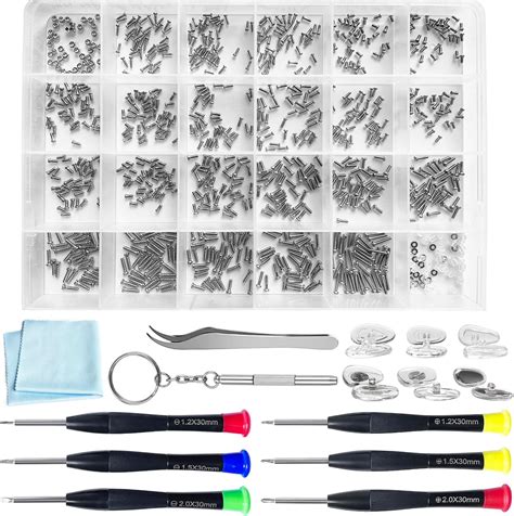 Amazon.com: PFDHQS Eyeglass Repair Kit - 24 Types of Eyeglass Screw ...