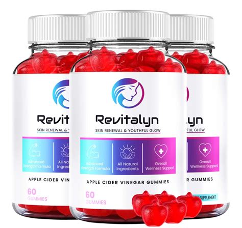 (3 pack) Revitalyn Gummies - Skin and Body Support Formula for Overall ...