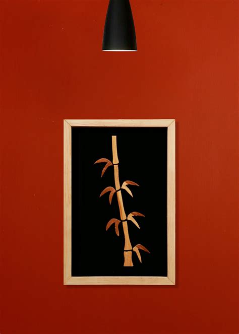 Get Bamboo Plant - Hand Crafted Teak Wood Wall Art with Wooden Frame at ...