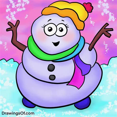 Easy Snowman Drawing