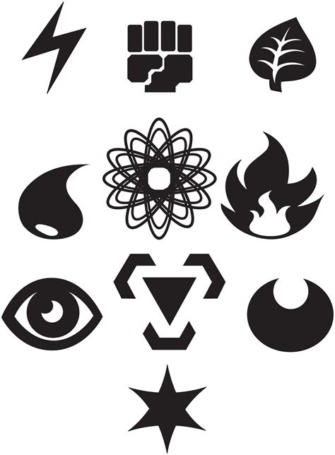 Pokemon Energy Symbols Vectorized by ShiningBill on DeviantArt