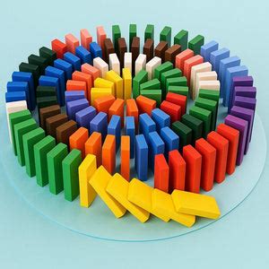 Wudly Wooden Domino Blocks Set - STEM Learning Toy | The Mom Store ...