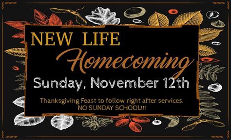 Homecoming Sunday & Thanksgiving Feast, New Life Church Bastrop, 12 ...