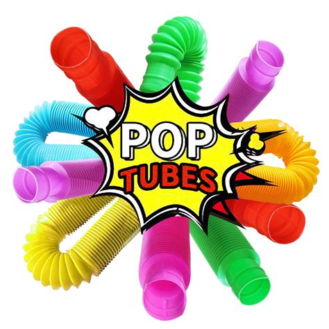 Buy Pull & Pop Tube Sensory Fidget Toy for Kids and Adults, TSV 6 PCS ...