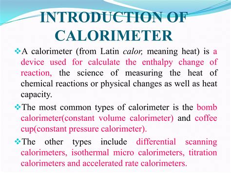 Calorimeter | PPTX