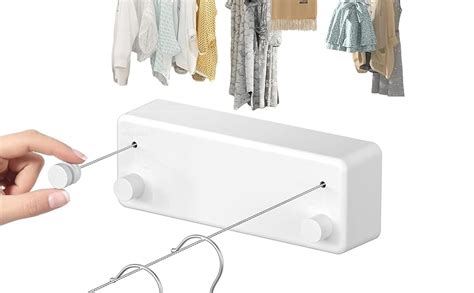 JOOM Heavy Duty Retractable Clothesline | Indoor Outdoor Clothes Line ...