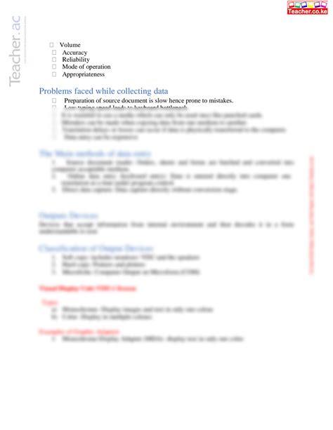 Image result for Computer Notes Form 1 Summarized