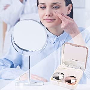 INOVERA Eyekan Travel Contact Lens Case Box with Mirror (Rose Gold ...