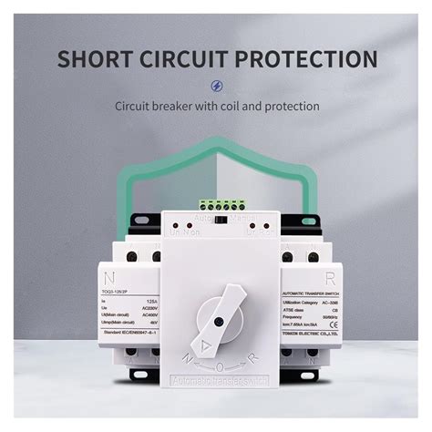 ZIPCOM Double Power Automatic Transfer Switch ATS 2P 125A India | Ubuy