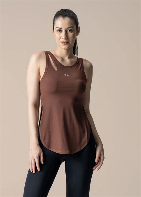 Buy Women’s Flexible Fit Top Brown Online | STRCH India
