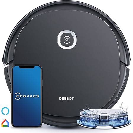 ECOVACS DEEBOT U2 PRO 2-in-1 Robotic Vacuum Cleaner with Mopping ...