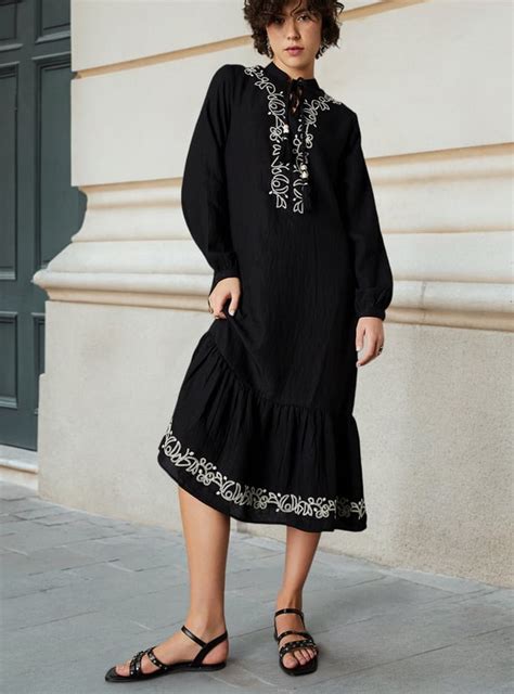 Buy Women Embroidered Midi Dress Online at just Rs. 1699.0 ...