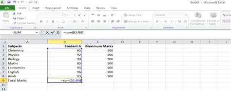 Image result for Simple Formulas in Excel Examples