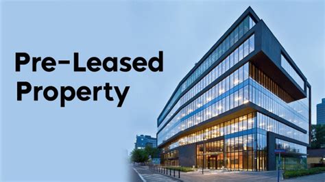 Why should you invest in a Pre-Leased property?