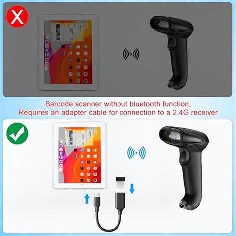 Symcode Wireless Barcode Scanner | 2-in-1 2.4GHz Wireless USB 2.0 Wire ...