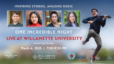 Immigrant Story Live at Willamette University, Willamette University ...