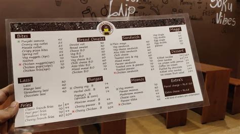 Menu at Coffee N Recharge, Coimbatore, 34