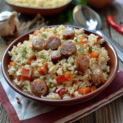 Arroz con Salchichas - Las recetas de mi abuela