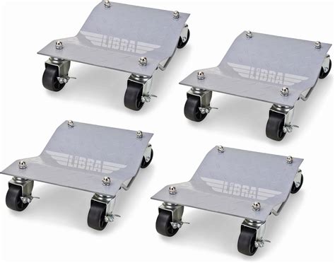 Amazon.com: Heavy Duty Wheel Dolly Set - 4 Piece Car Moving Dollies, 6000 lbs Capacity, Steel ...