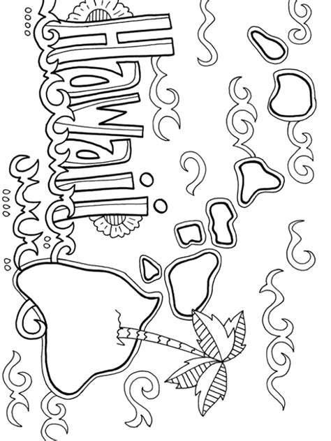 Hawaiian Coloring Pages Printable - Printable Sight Words List