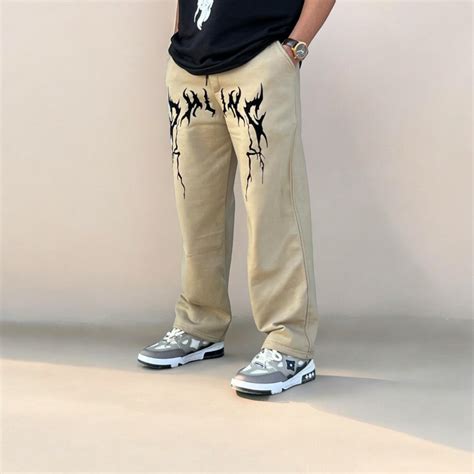 Affordable fashion Stylish Baggy Trackpant|Trousers At VintageDrip ...