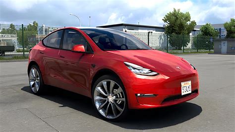 Электромобиль Tesla Model Y 2022 для ETS2 1.50 — Teletype