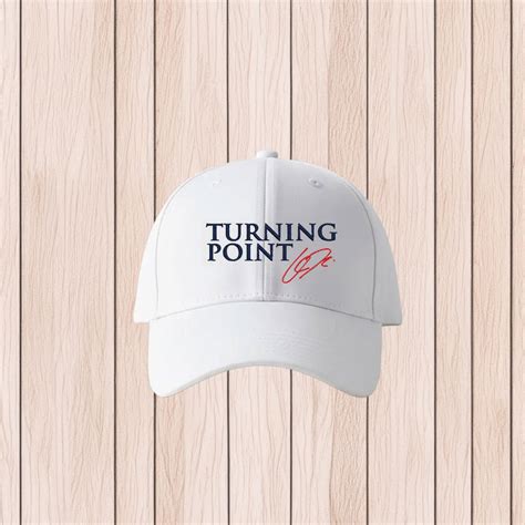 Turning Point USA Hat – Charlie Kirk Signature White Cap - Charlie Kirk ...