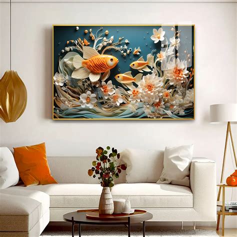 Artistic Fish Acrylic Wall Paintings & Arts – Decors Mantra