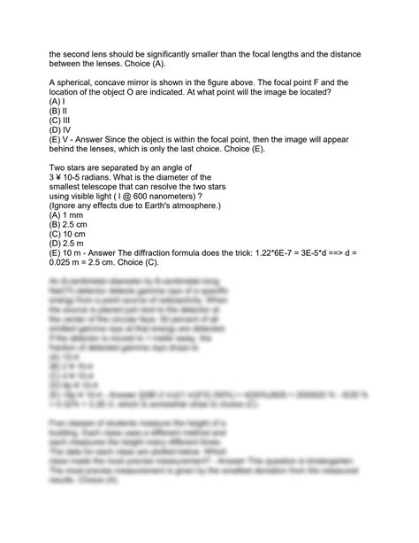 SOLUTION: Official gre physics exam 2 with complete solution - Studypool